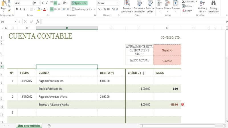 C Mo Llevar La Contabilidad De Mi Empresa En Excel