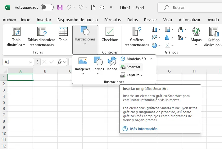 Gráfico Smart Art Menú